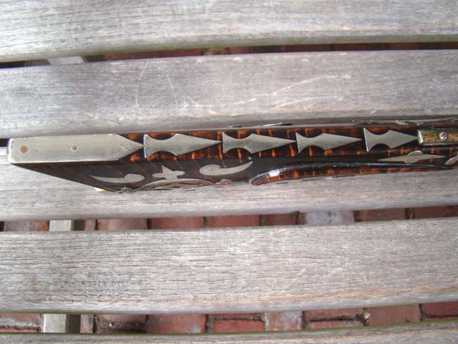 An impressive tiger-maple half-stock silver mounted percussion Frontier Rifle by William McCleland of Naffanees, Indiana, circa 1860-1862. — image 10